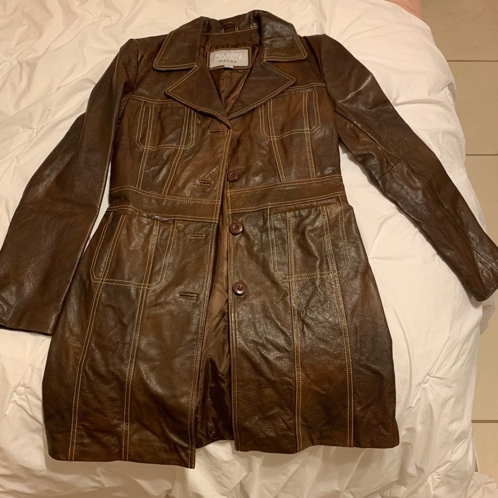 Vintage real leather Wilson’s leather maxima Womens jacket